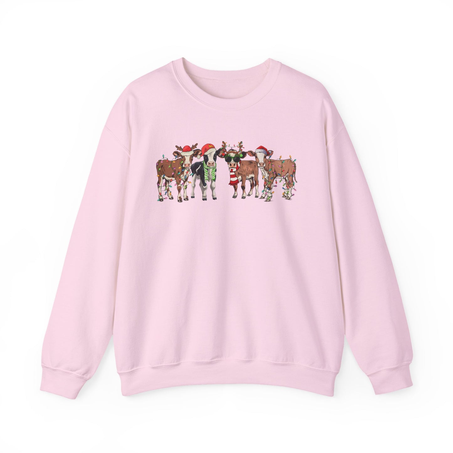 Merry Moo Crewneck – Festive Christmas Sweatshirt