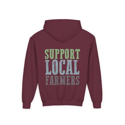 Support Local Farmers Youth Hoodie
