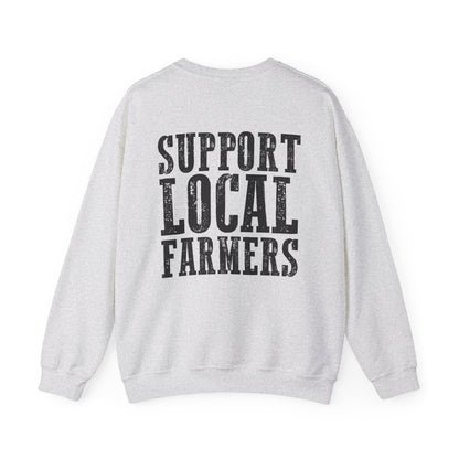 Farm Fresh & Cozy Crewneck – Support Local Farmers Sweatshirt