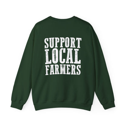 Farm Fresh & Cozy Crewneck – Support Local Farmers Sweatshirt