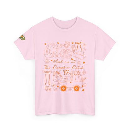 Meet Me At The Pumpkin Patch Gildan™ Adult Unisex T-Shirt – Cozy Fall Graphic Tee
