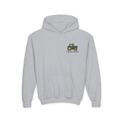 🚜 “Things I Do in My Spare Time” Kids Tractor Hoodie – Cozy & Fun Farmwear