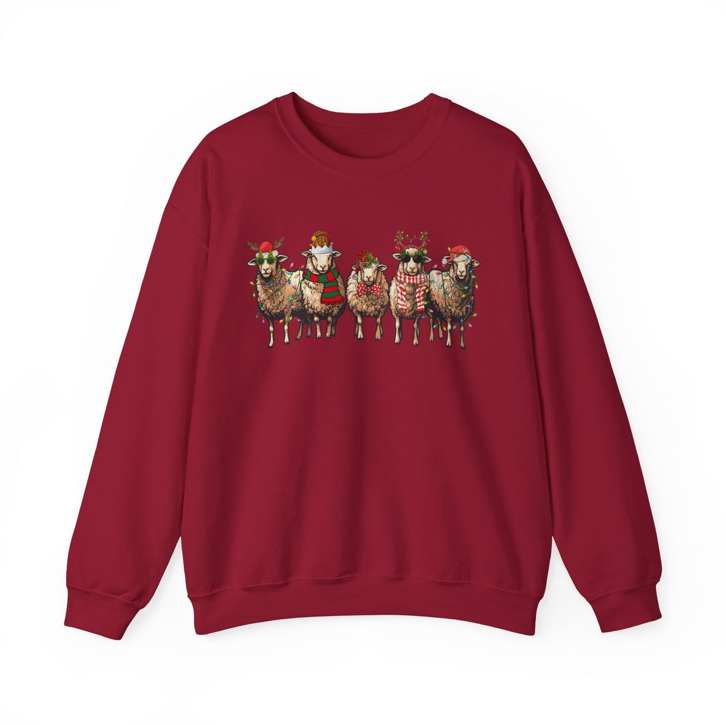 Merry Little Sheep Christmas Crewneck Sweatshirt