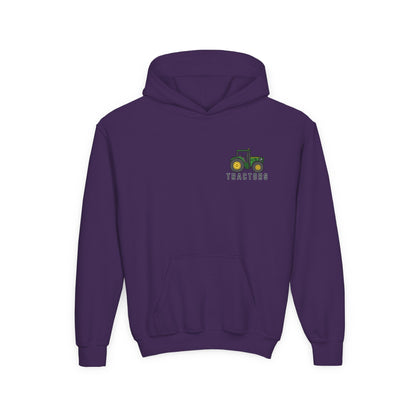 🚜 “Things I Do in My Spare Time” Kids Tractor Hoodie – Cozy & Fun Farmwear