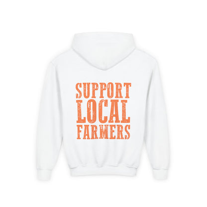 Kids Hoodie – Support Local Farmers 🌻 Cozy & Fun Farmwear