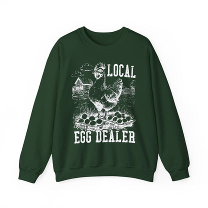 Local Egg Dealer Sweatshirt | Funny Farm Graphic Crewneck | Multiple Colors