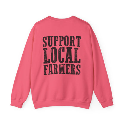 Farm Fresh & Cozy Crewneck – Support Local Farmers Sweatshirt