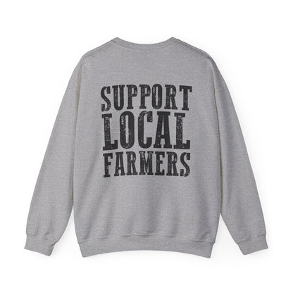 Farm Fresh & Cozy Crewneck – Support Local Farmers Sweatshirt