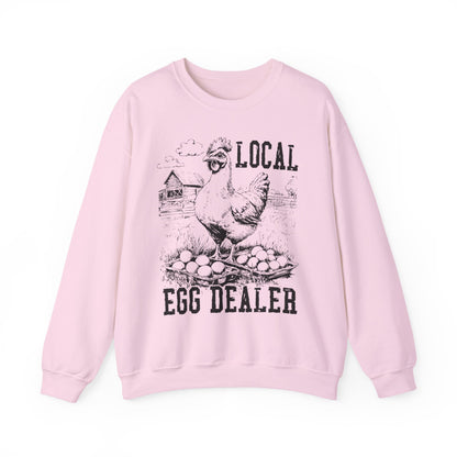 Local Egg Dealer Sweatshirt | Funny Farm Graphic Crewneck | Multiple Colors