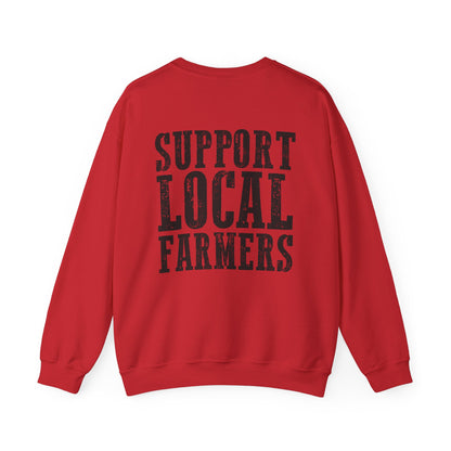 Farm Fresh & Cozy Crewneck – Support Local Farmers Sweatshirt