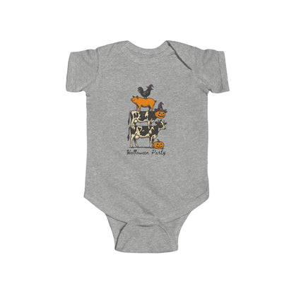 🎃 Halloween Party Farm Animals Infant Bodysuit