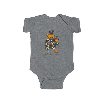 🎃 Halloween Party Farm Animals Infant Bodysuit