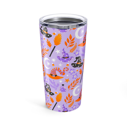 Halloween Witch Tumbler, 20oz Travel Mug, Spooky Gift, Autumn Decor, Pumpkin Spice Season, Witch Themed Drinkware