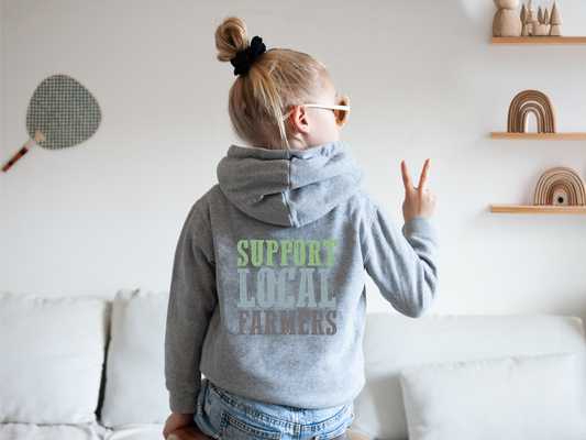 Support Local Farmers Youth Hoodie