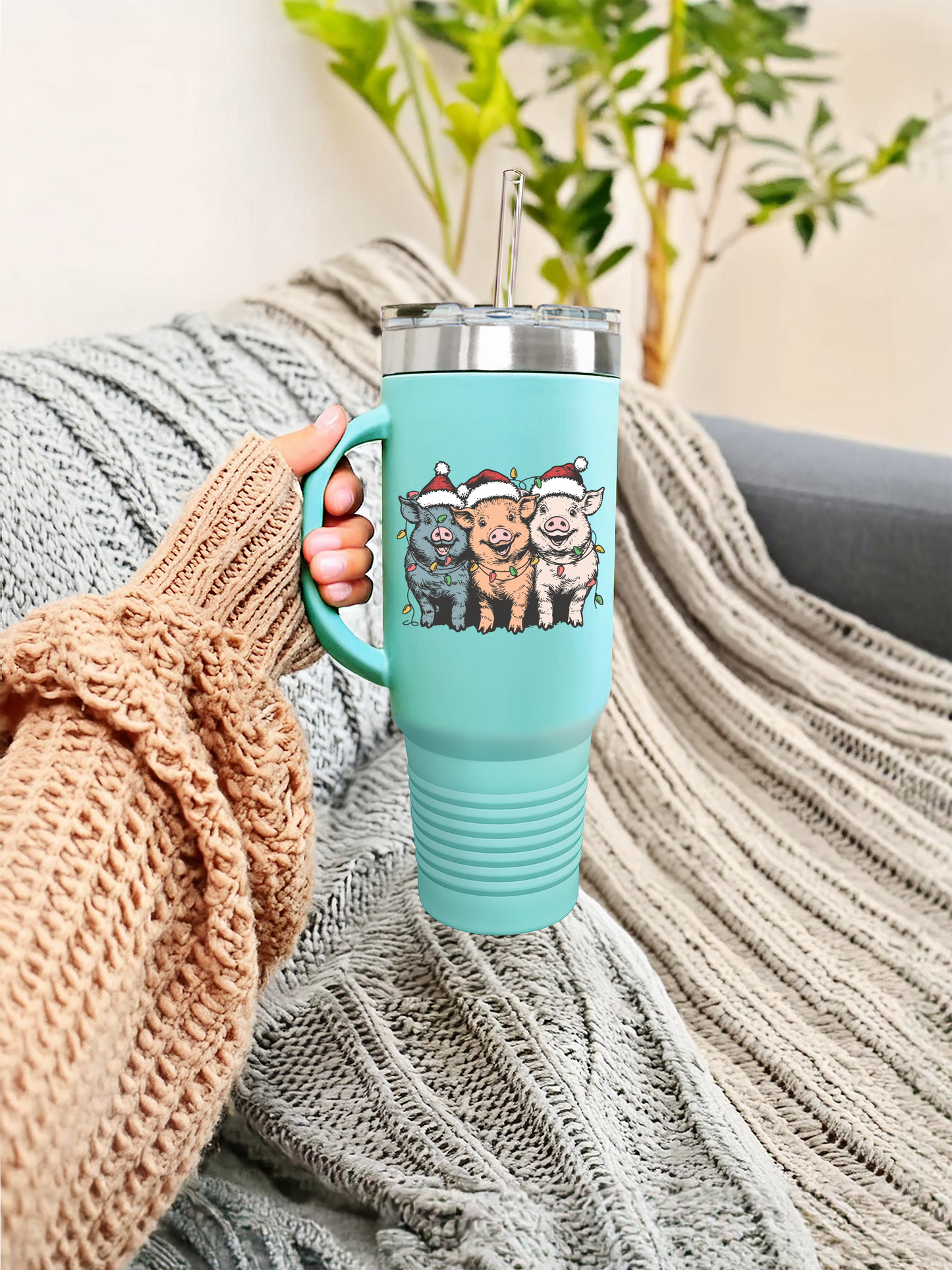 Christmas Piggies 40oz Stainless Steel Tumbler
