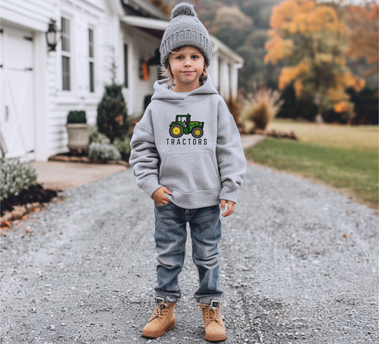 Just A Boy Who Loves Tractors Youth Hoodie