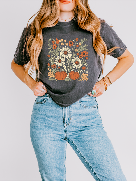 Pumpkin Meadow Comfort Colors® Women's Boxy Tee