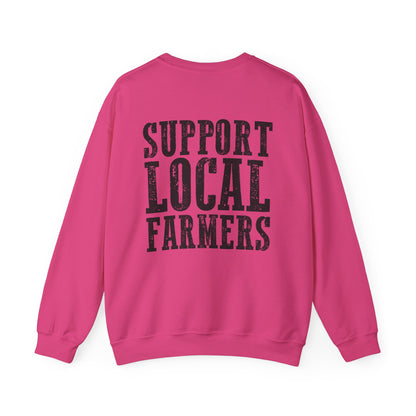 Farm Fresh & Cozy Crewneck – Support Local Farmers Sweatshirt