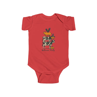🎃 Halloween Party Farm Animals Infant Bodysuit