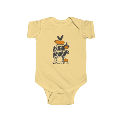 🎃 Halloween Party Farm Animals Infant Bodysuit