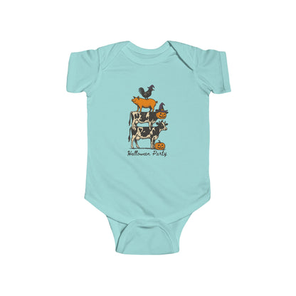 🎃 Halloween Party Farm Animals Infant Bodysuit