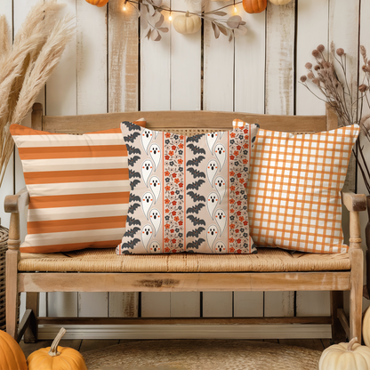 Halloween Ghost Pillow Cover | Jumbo’s Pumpkin Patch | Spooky Fall Home Décor
