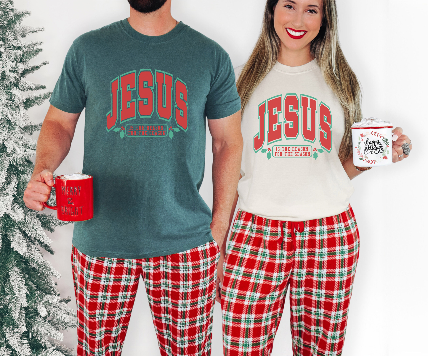 Jesus Is The Reason For The Season Comfort Colors T-Shirt – Festive Faith Holiday Tee
