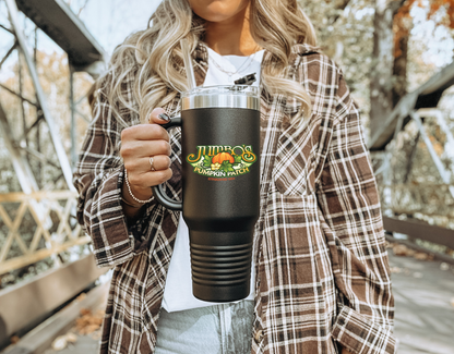 🎃 Jumbo’s Pumpkin Patch 40oz Logo Tumbler