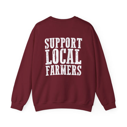 Farm Fresh & Cozy Crewneck – Support Local Farmers Sweatshirt