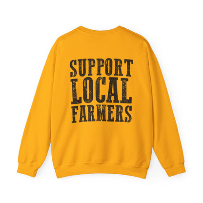 Farm Fresh & Cozy Crewneck – Support Local Farmers Sweatshirt
