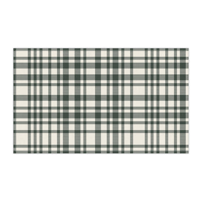 Autumn Pumpkins Plaid Cotton Tea Towel