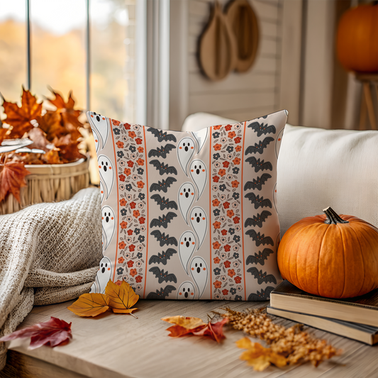 Halloween Ghost Pillow Cover | Jumbo’s Pumpkin Patch | Spooky Fall Home Décor