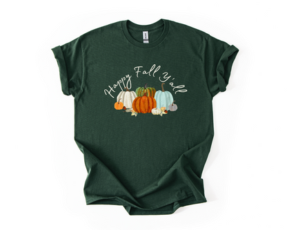 Happy Fall Y'all Adult Unisex Tee