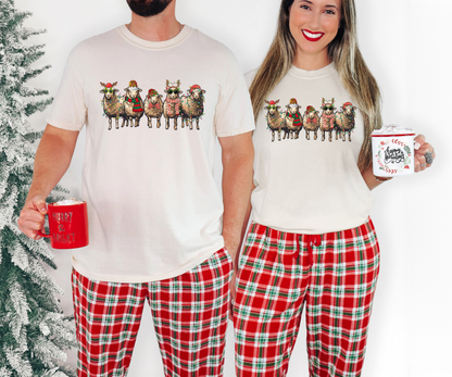 Merry Little Sheep Comfort Colors Tee
