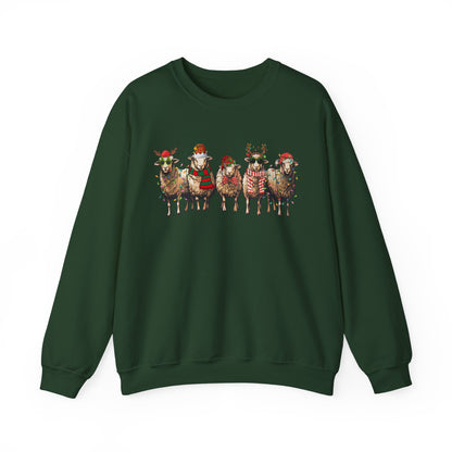 Merry Little Sheep Christmas Crewneck Sweatshirt
