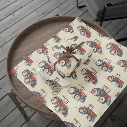 Tractor Wrapping Paper – Rustic Farm Gift Wrap for Kids & Families