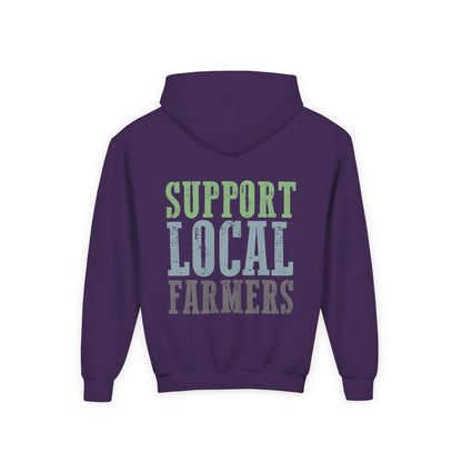 Support Local Farmers Youth Hoodie