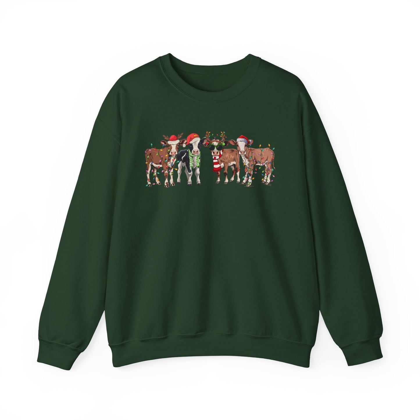 Merry Moo Crewneck – Festive Christmas Sweatshirt
