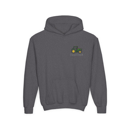 🚜 “Things I Do in My Spare Time” Kids Tractor Hoodie – Cozy & Fun Farmwear