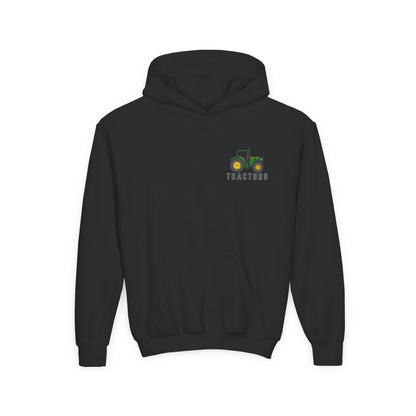 🚜 “Things I Do in My Spare Time” Kids Tractor Hoodie – Cozy & Fun Farmwear