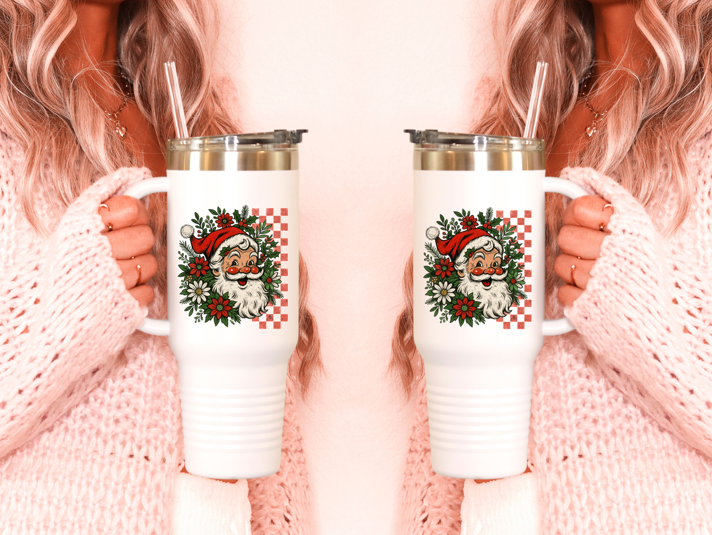 Jumbo’s 40oz Santa Tumbler – Festive Holiday Drinkware