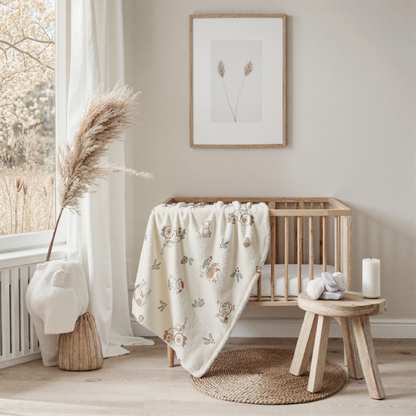 Christmas on the Farm Fleece Baby Blanket – Cozy Holiday Comfort for Little Ones