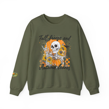 Fall Breeze & Autumn Leaves Gildan™️ Crewneck Sweatshirt
