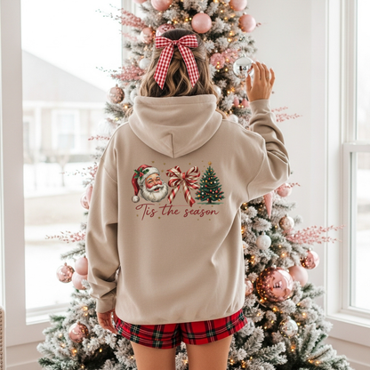 ’Tis the Season Santa Hooded Sweatshirt