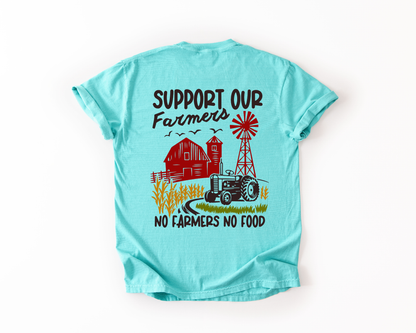 No Farmers No Food Comfort Colors Tee