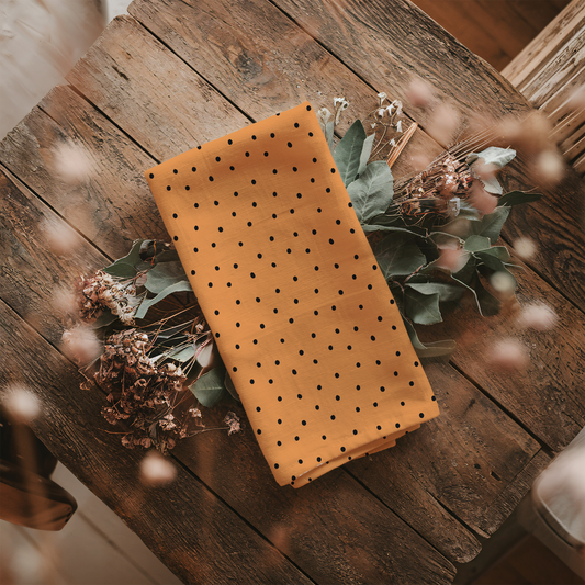 Spooky Polka Dot Halloween Tea Towel | Farmhouse Fall Fun