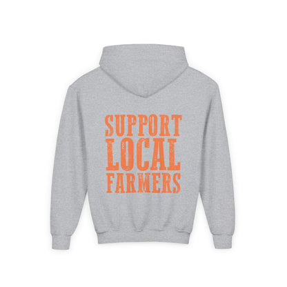 Kids Hoodie – Support Local Farmers 🌻 Cozy & Fun Farmwear
