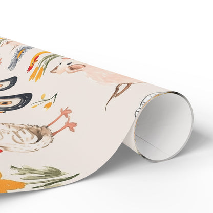 Farm Animal Wrapping Paper – Tractor & Barnyard Gift Wrap for Kids & Families