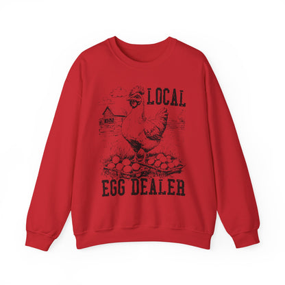 Local Egg Dealer Sweatshirt | Funny Farm Graphic Crewneck | Multiple Colors