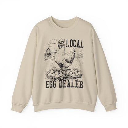 Local Egg Dealer Sweatshirt | Funny Farm Graphic Crewneck | Multiple Colors